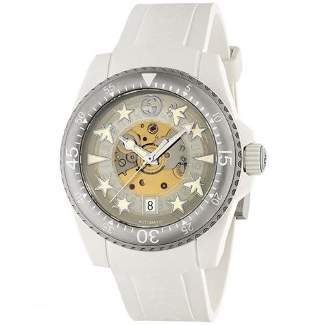 gucci house web stripe center dial white band|Gucci Dive House Web Strap Watch, 40mm .